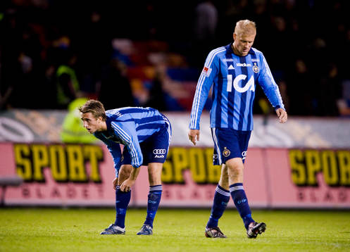 Depp i Djurgården. Philip Hellquist och Toni Kuivasto