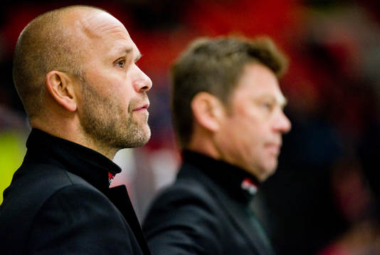 Tommy Sjödin, assisterande tränare och Gunnar Persson,