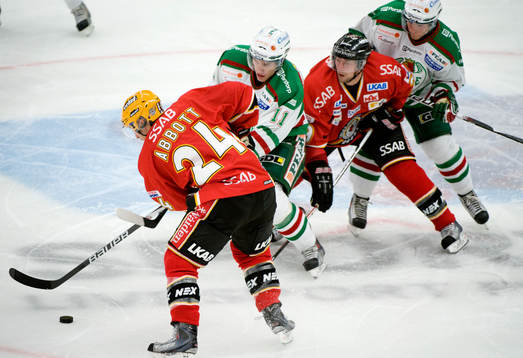 Mattias Sjögren och Mads Bödker, Rögle och Chris Abbott