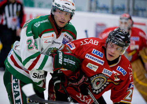 Jeremy Colliton, Rögle och Robin Lindqvist, Luleå