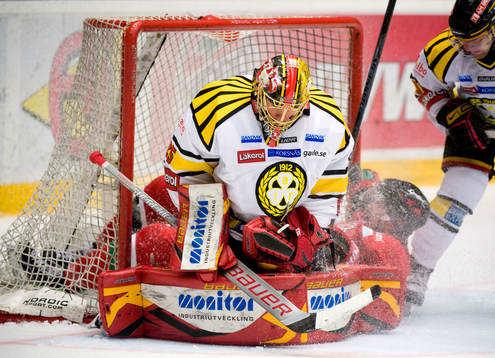 Jacob Markström, Målvakt Brynäs med Magnus Häggström,