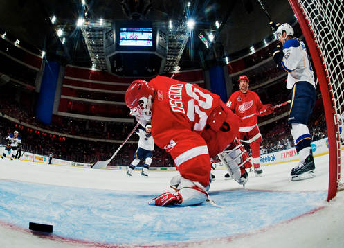 Bläddra bland fler bilder av Ishockey, NHL, Detroit Red Wings - St Louis Blues