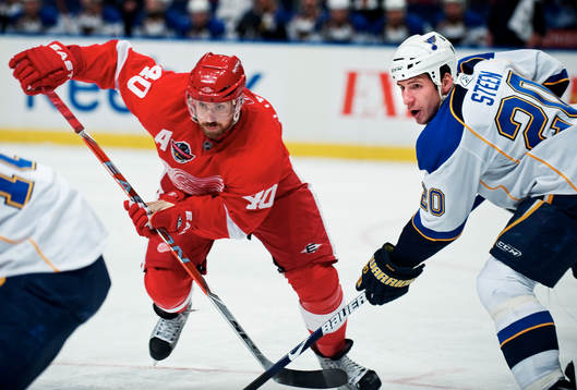 Henrik Zetterberg, Detroit, och Alexander Steen, St Louis