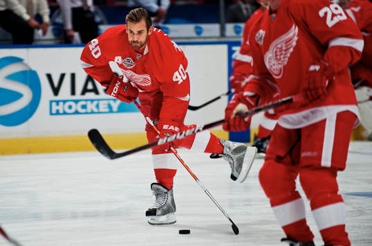 Henrik Zetterberg, Detroit, värmer upp