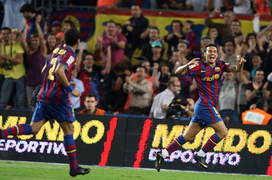 Pedro, Barcelona, jubel