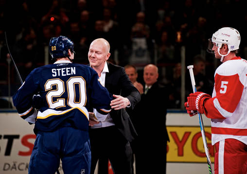 Mats Sundin kramar om Alexander Steen, St Louis