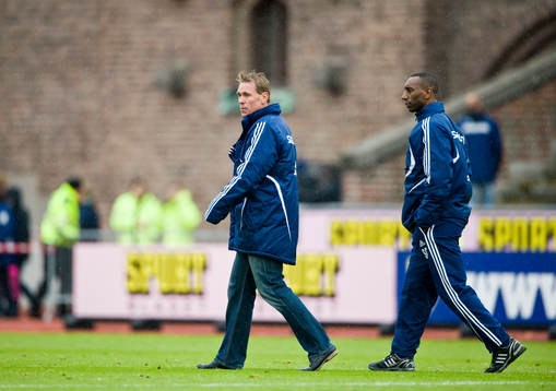 Andreé Jeglertz och Steve Galloway, tränare Djurgården