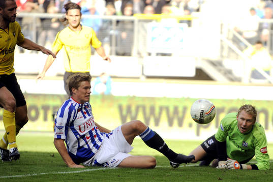Victor Elm, Heerenveen och Brian Vandenbusche, målvakt