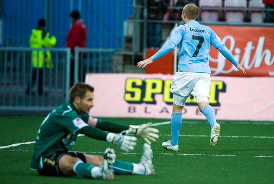 John Alvbåge, målvakt, Örebro och Daniel Larsson, Malmö