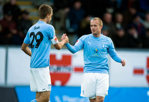 Jasmin Sudic och Daniel Larsson, jubel