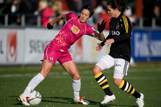 Therese Sjögran, Ldb och Hanna Folkesson, AIK