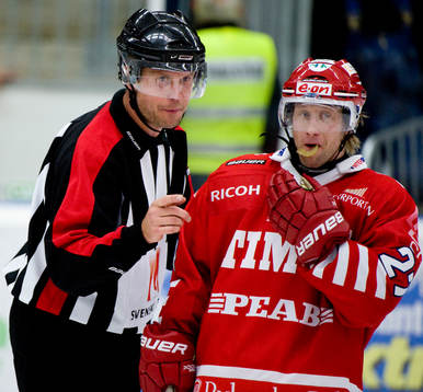 Domare Ulf Rönnmark i samtal med Timo Pärssinen, Timrå