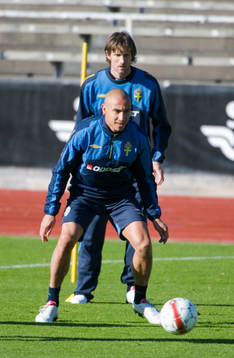 Henrik Larsson och Mikael Nilsson