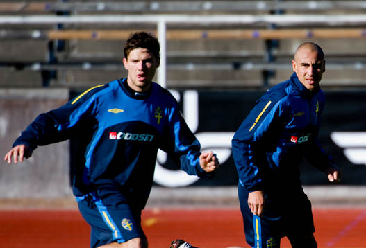 Marcus Berg och Henrik Larsson