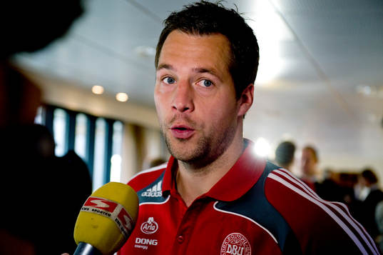 Thomas Sörensen blir intervjuvad