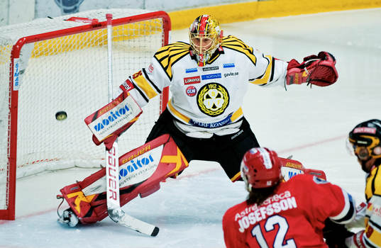 Jacob Markström, målvakt, Brynäs, räddade i farliga
