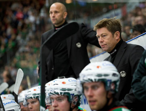 Gunnar Persson, tränare och Tommy Sjödin, assisterande