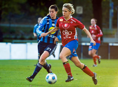Rebecca Johnson, Djurgården och Elin Magnusson, Örebro