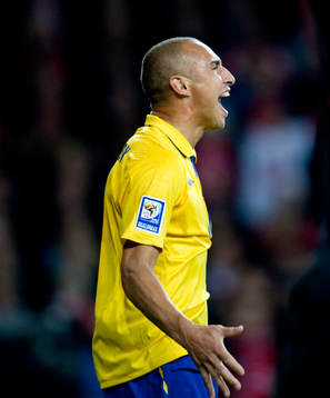Henrik Larsson, Sverige frustrerad när målet inte