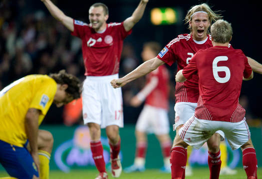 Jubel i Danmark. Zlatan Ibrahimovic, depp. Michael