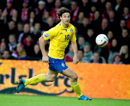 Fotboll, VM-kval, Zlatan Ibrahimovic, Sverige A