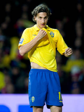 Fotboll, VM-kval, Zlatan Ibrahimovic, Sverige A