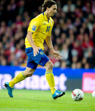 Fotboll, VM-kval, Zlatan Ibrahimovic, Sverige A