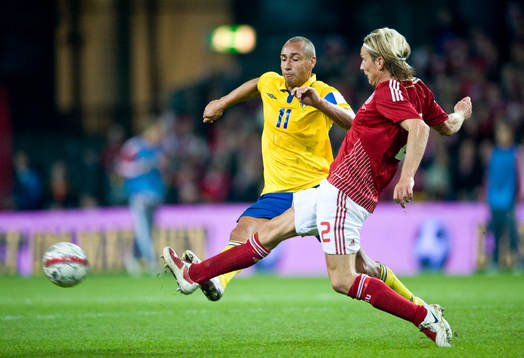 Henrik Larsson, Sverige och Christian Poulsen, Danmark