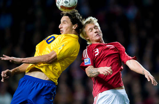 Zlatan Ibrahimovic, Sverige och Simon Kjaer, Danmark