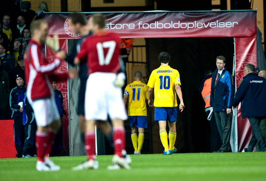 Henrik Larsson och Zlatan Ibrahimovic, Sverige lämnar