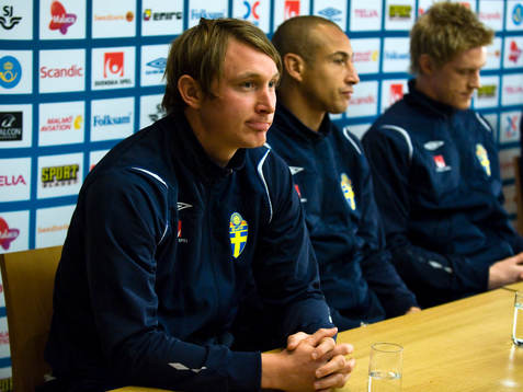 Kim Källström, Henrik Larson och Rasmus Elm, Sverige