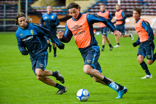 Mattias Bjärsmyr och Zlatan Ibrahimovic