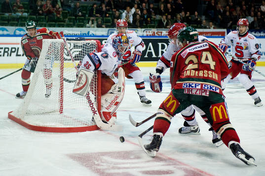 Niklas Andersson, Frölunda. Pontus Sjögren, målvakt,