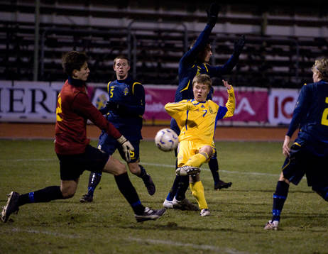 Vitaliy Fedotov, Ukraina, David Nilsson, målvakt Sverige