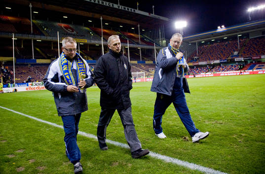 Roland Andersson, assisterande förbundskapten och Lars