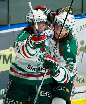 Tommy Enström och Eric Beaudoin, Rögle, jubel