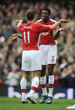 Abou Diaby, Arsenal, glädje, jubel