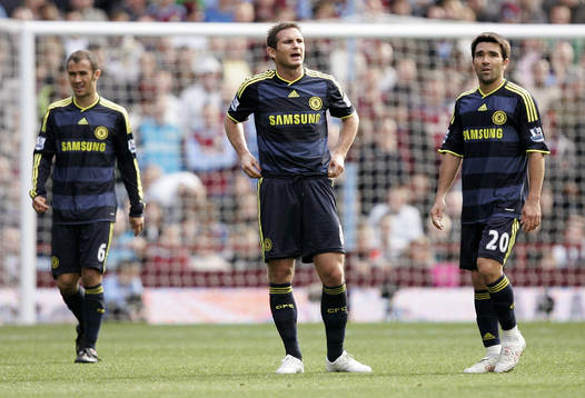 Ricardo Carvalho, Frank Lampard och Deco, Chelsea, depp