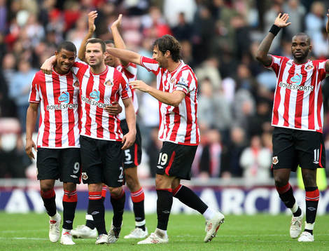 Fraizer Campbell, Phillip Bardsley, Lorik Cana och Darren