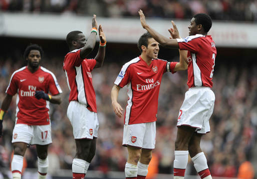 Abou Diaby, Arsenal, glädje, jubel