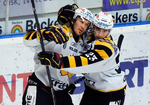 Jimmie Ericsson och Brad Moran, Skellefteå, jubel