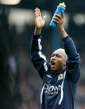 El-Hadji Diouf, Blackburn, tackar publiken