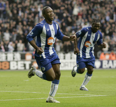 Charles N'Zogbia, Wigan, glädje, jubel