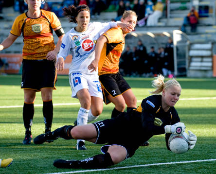 TIne Cedrkvist Viskaer, målvakt, Malmö, Nilla Fischer och