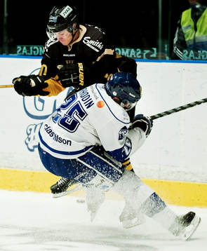 Daniel Bång, AIK, och  Thomas Rhodin, Leksand