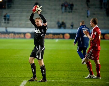 Kim Christensen, målvakt Göteborg jubel