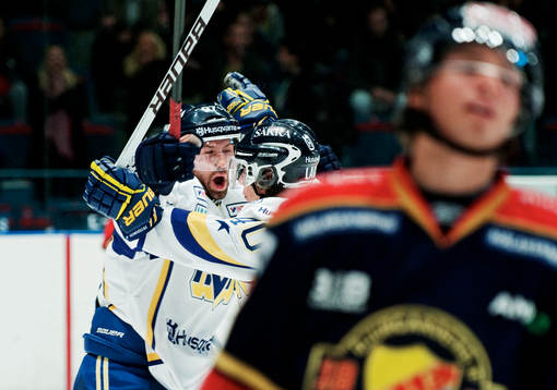 Per Ledin och André Petersson, HV71, jubel