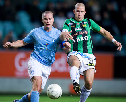 Daniel Andersson, Malmö FF och Mattias Lindström, GAIS