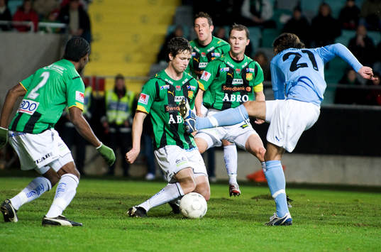 Jimmy Durmaz, Malmö FF.  Hallgrimur Jonasson, GAIS
