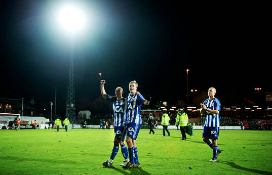 Thomas Olsson, Erik Lund och Ragnar Sigurdsson, IFK